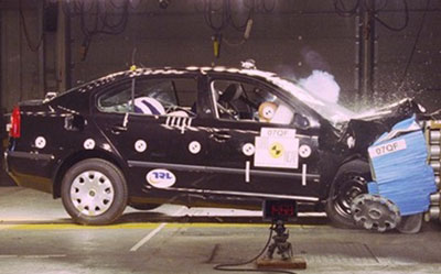 E-NCAP碰撞成绩 2004款明锐获四星安全
